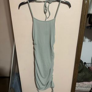 Skinny body dress green size m